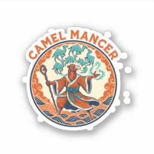 Kameel Mancer Tovenaar Woestijn Fantasie Mystieke  Sticker
