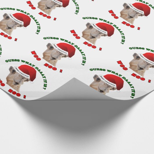 kameel merry kerst cadeaupapier (Hoek)