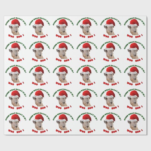 kameel merry kerst cadeaupapier (Vlak)