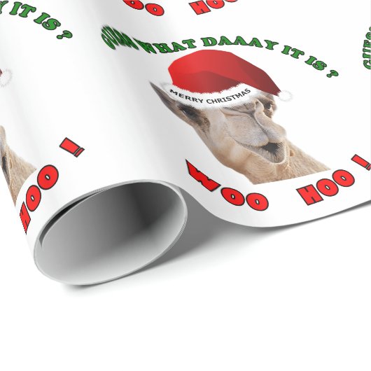 kameel merry kerst cadeaupapier (Rol Hoek)