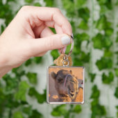 Kameel met een grappige gezichtsuitdrukking - Oman Sleutelhanger (Hand)