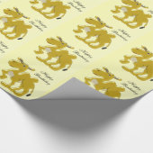 Kameel ontwerp verjaardag cadeaupapier (Hoek)