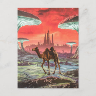 Kameel op een andere planeet Briefkaart