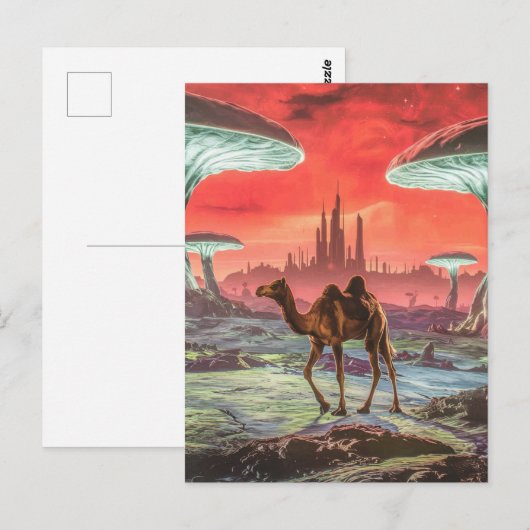 Kameel op een andere planeet Briefkaart (Voorkant / Achterkant)