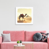 Kameel & piramides wanddecoratie (Insitu (Woonkamer))