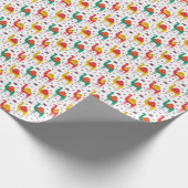 Kameel platte kleur, decoratief patroon. cadeaupapier (Hoek)