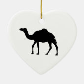kameel Silhouet Keramisch Ornament (Achterkant)
