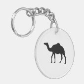 kameel Silhouet Sleutelhanger (Voorkant Links)