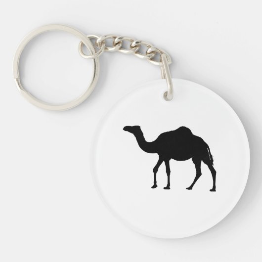 kameel Silhouet Sleutelhanger (Voorkant)