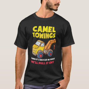Kameel slepen als zijn vastgeklemd we trekken het  t-shirt