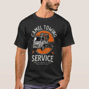 Kameel slepen Retro Volwassenen Humor Spreuk Hallo T-shirt