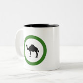 Kameel Tweekleurige Koffiemok (Voorkant links)
