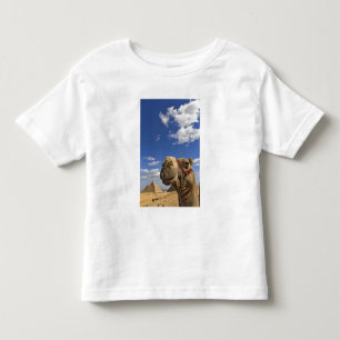 Kameel voor de piramides van Gizeh, Egypte, Kinder Shirts
