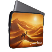 Kameel woestijn zand zon geel dier Egypte kunst Laptop Sleeve (Voorkant Rechts)