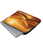 Kameel woestijn zand zon geel dier Egypte kunst Laptop Sleeve (Voorkant onderkant)