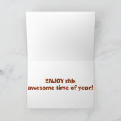 "KAMEEL YE FAITHFUL" ZINGT DE KAMELEN MET KERST FEESTDAGEN KAART (Binnen)