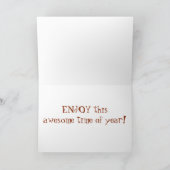 "KAMEEL YE FAITHFUL" ZINGT DE KAMELEN MET KERST FEESTDAGEN KAART (Binnen)