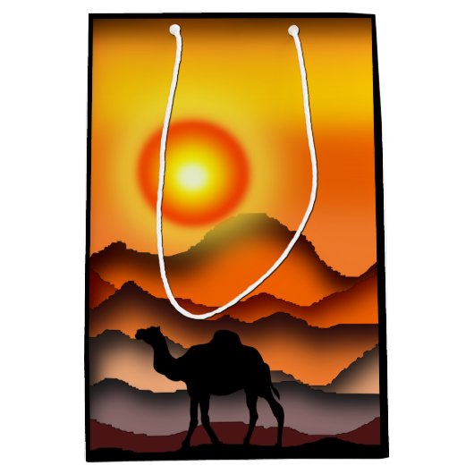 Kameelcadeautje Medium Cadeauzakje (Voorkant)