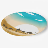 kameelfeest papieren bordje (Gekanteld)