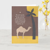 kameelgedicht kaart (Gele Bloem)