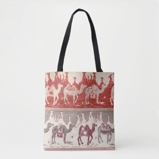 Kameelkaravaankunst in de woestijn tote bag (Voorkant)