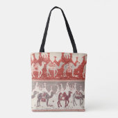 Kameelkaravaankunst in de woestijn tote bag (Achterkant)