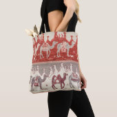 Kameelkaravaankunst in de woestijn tote bag (Dichtbij)