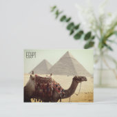kameelpiramide - egypte briefkaart (Staand voorkant)