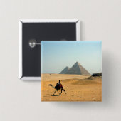 kameelpiramide vierkante button 5,1 cm (Voorkant /achterkant)