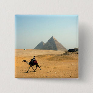 kameelpiramide vierkante button 5,1 cm
