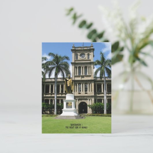 Kamehameha de Grote Koning van Hawaï Briefkaart (Staand voorkant)