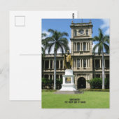 Kamehameha de Grote Koning van Hawaï Briefkaart (Voorkant / Achterkant)