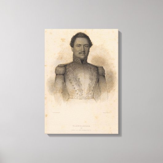Kamehameha, Hawaii Canvas Afdruk (Voorkant)