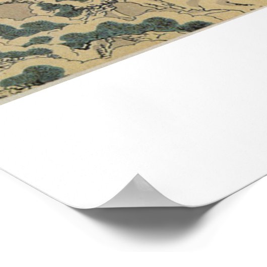 Kamei Rokuro and the Black Bear in the Snow Poster (Hoek)