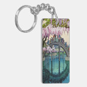 Kameido Bridge van Hiroshi Yoshida shin hanga Sleutelhanger (Voorkant Links)