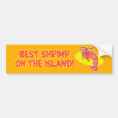 Kamekona's 'Best Shrimp'-Bumpersticker Bumpersticker (Voorkant)