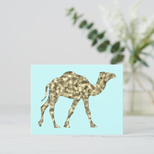 Kamel camel briefkaart (Staand voorkant)