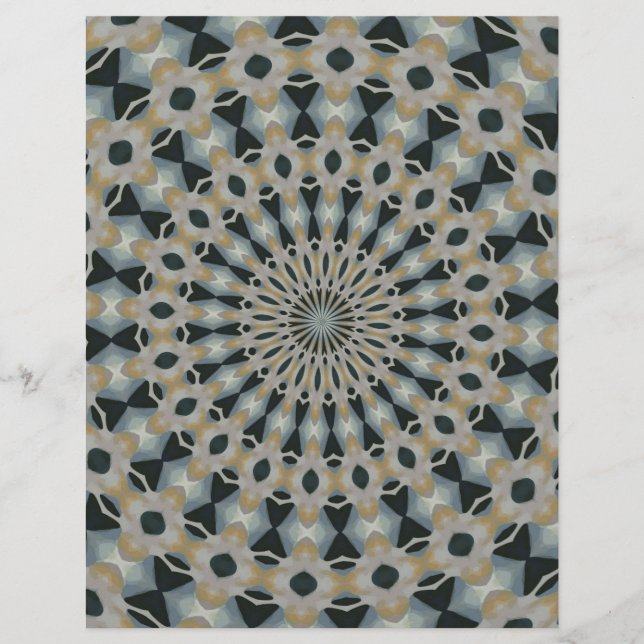 Kamel en Blauwgroen Kaleidoscoop (Voorkant)