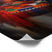 Kamelen aan de Pyramiden Poster (Hoek)