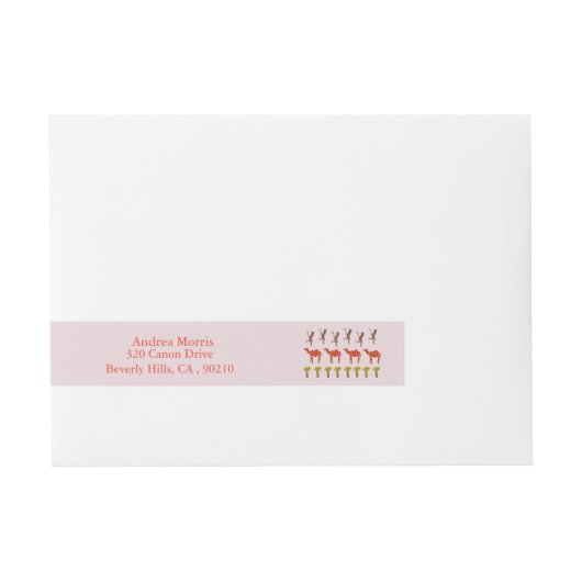 Kamelen, Apen Kunst Wrap Around Adresetiketten Omwikkelbaar Adreslabel (Voorkant)