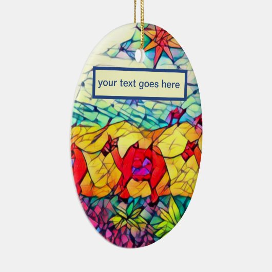  kamelen, cadeautjes en drie bruisende Mannen Keramisch Ornament (Rechts)