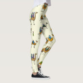 Kamelen Caravan Decoratief Naadloos Patroon Leggings (Rechts)