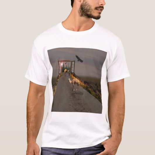 Kamelen de roep van de berg, Tshirt (Voorkant)