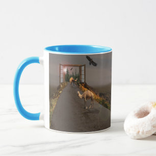 kamelen die naar Wonderland lopen, Mok