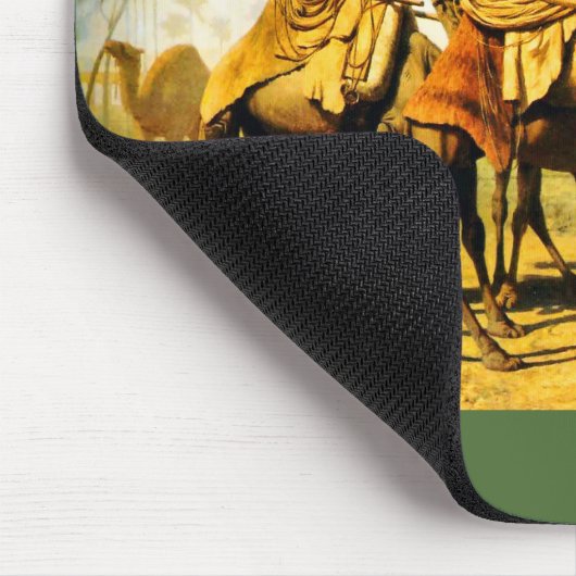 Kamelen drink oasis muismat (Hoek)