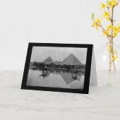 Kamelen en Pyramiden in Egypte 1899 Kaart (Gele Bloem)