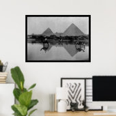 Kamelen en Pyramiden in Egypte 1899 Poster (Thuiskantoor)