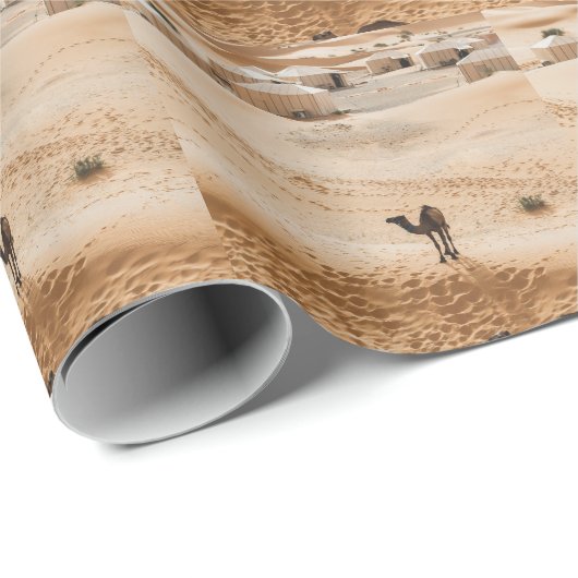 Kamelen Glamping: Marokkaanse woestijn luxe Cadeaupapier (Rol Hoek)
