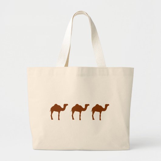kamelen grote tote bag (Voorkant)