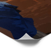 Kamelen in de Sahara Poster (Hoek)